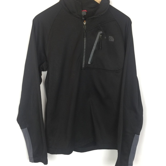 THE NORTH FACE BLACK QUARTER ZIPPER PULLOVER MED - Picture 2 of 8